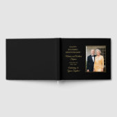 Elegant Minimalist Photo 50th Wedding Jubileum Gastenboek (Volledig)