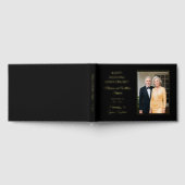 Elegant Minimalist Photo 50th Wedding Jubileum Gastenboek (Volledig)