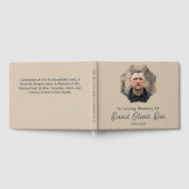 Elegant Minimalist Photo Classic Memorial Funeral Gastenboek (Volledig)