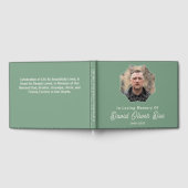 Elegant Minimalist Photo Classic Memorial Funeral Gastenboek (Volledig)