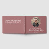 Elegant Minimalist Photo Classic Memorial Funeral Gastenboek (Volledig)