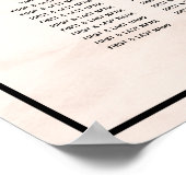 Elegant Minimalist Photo Wedding Seding Chart Poster (Hoek)