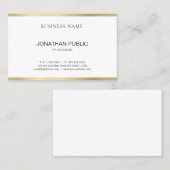 Elegant minimalist Professional Plain Trendy Luxe Visitekaartje (Voorkant / Achterkant)