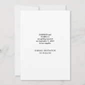 Elegant Minimalist Save The Date Wedding Card Kaart (Achterkant)