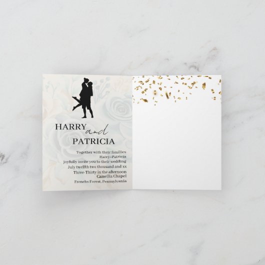 Elegant Minimalist Script Monogram Fotobruiloft (Binnen)