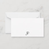 Elegant Minimalist Sjabloon Typografie Monogram (Achterkant)