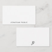 Elegant Minimalist Sjabloon Typografie Monogram (Voorkant / Achterkant)