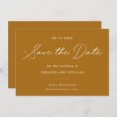 Elegant minimalist slaat de datum op (Voorkant / Achterkant)