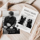 Elegant minimalist slaat de datum op kaart