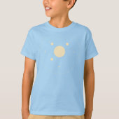Elegant Minimalist Solar System  Planets and Stars T-shirt (Voorkant)