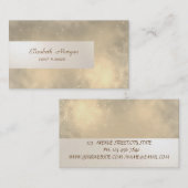 Elegant minimalist, strips, glimmend visitekaartje (Voorkant / Achterkant)