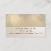 Elegant minimalist, strips, glimmend visitekaartje (Achterkant)