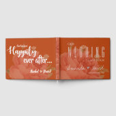 Elegant minimalist Terracotta Rust Floral Wedding Gastenboek (Volledig)