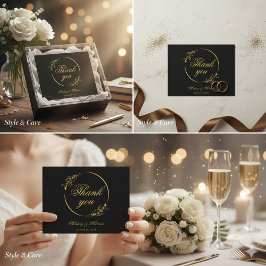 Elegant Minimalist Thank You Card for Every Occasi Notitiekaartje