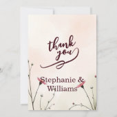 Elegant Minimalist Typography Wedding Save The Date (Achterkant)