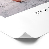 Elegant minimalist | Uw persoonlijke foto Poster (Hoek)