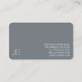 Elegant minimalist visitekaartje (Achterkant)
