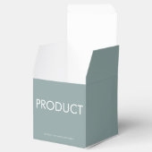 ELEGANT MINIMALIST VOEG LOGO SAGE GROENE PRODUCT T BEDANKDOOSJES (Geopend)