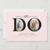 Elegant minimalist We besparen datum 2-foto's Save The Date (Voorkant)