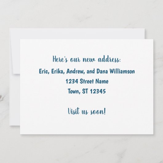 Elegant minimalist We hebben de aankondiging Foto  (Achterkant)