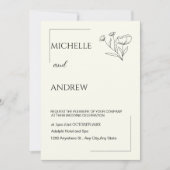 Elegant minimalist Weddenschap Kaart (Voorkant)