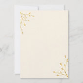 Elegant minimalist Weddenschap Kaart (Achterkant)