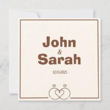 Elegant minimalist Weddenschap