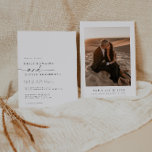 Elegant minimalist Weddenschap Kaart<br><div class="desc">Dit is een elegante, moderne bruiloft uitnodiging sjabloon met een prachtige kalligrafie lettertype en minimalistisch design. Bewerk de meeste* bewoordingen en alle kleuren. * Het woord "en" kan niet worden bewerkt. // Voor overeenkomende items, bezoek dan het "ALICE" collectie in de Sincerely By Nicole Zazzle winkel. * Als u van...</div>