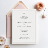 Elegant minimalist Weddenschap Kaart