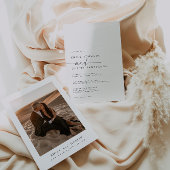 Elegant minimalist Weddenschap Kaart