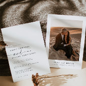 Elegant minimalist Weddenschap Kaart