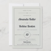 Elegant minimalist Weddenschap Kaart (Voorkant)