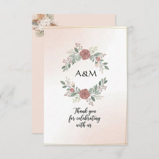 Elegant minimalist Weddenschap RSVP Kaartje (Voorkant / Achterkant)