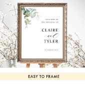 Elegant minimalist Weddenschap Welkom Poster