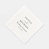 Elegant Minimalist Wedding Dark Green Classic Chic Servet (Hoek)