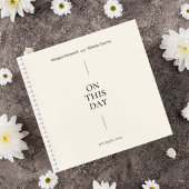 Elegant Minimalist Wedding Guest Book Notitieboek