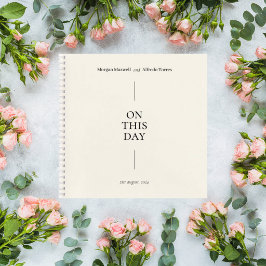 Elegant Minimalist Wedding Guest Book Notitieboek