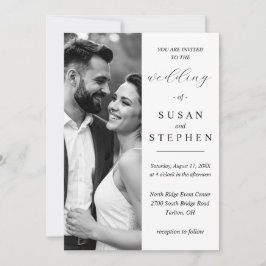 Elegant Minimalist Wedding Invitation Card Kaart