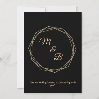 "Elegant Minimalist Wedding Invitation" Kaart
