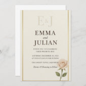 Elegant Minimalist Wedding Invitation  Kaart (Voorkant / Achterkant)