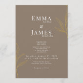Elegant Minimalist Wedding Invitation | Modern Kaart (Voorkant)