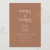 Elegant Minimalist Wedding Invitation | Modern Kaart (Voorkant)