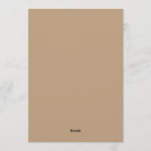 Elegant Minimalist Wedding Invitation | Modern Kaart (Achterkant)