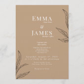 Elegant Minimalist Wedding Invitation | Modern Kaart (Voorkant)
