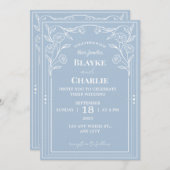 Elegant Minimalist Wedding Invitation | Modern Kaart (Voorkant / Achterkant)