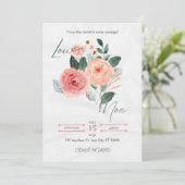 Elegant Minimalist Wedding Invitation Save The Date (Staand voorkant)