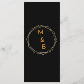 Elegant Minimalist Wedding Menu (Achterkant)