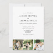Elegant Minimalist Wedding Photo Kaart (Voorkant)