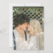 Elegant Minimalist Wedding Photo Kaart (Achterkant)