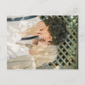 Elegant Minimalist Wedding Photo Uitnodiging Briefkaart (Achterkant)